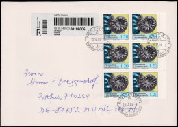 2004 FL; 1.20 Fr Fossilien (6) Als MEF, Reco.- Auslandsbrief  "TRIESEN", München - Other & Unclassified