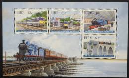 2005 Irland; Block Eisenbahnlinie, Postfrisch/MNH, Bl. 54 - Otros & Sin Clasificación