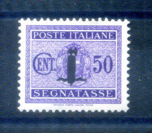 1944 Repubblica Sociale Italiana RSI Segnatasse 66 *, Soprastampato Con Piccolo Fascio - Portomarken