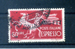 1950 Trieste Zona A Espresso S6 Usato, Serie Democratica - Posta Espresso