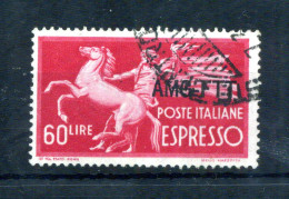 1950 Trieste Zona A Espresso S6 Usato, Serie Democratica - Eilsendung (Eilpost)
