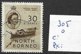 BORNEO DU NORD 305 Oblitéré Côte 1 € - North Borneo (...-1963)