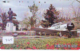 TELECARTE JAPON * MILITAIRY AVION  (765)  Flugzeuge * Airplane * Aeroplano * PHONECARD JAPAN * ARMEE * LEGER VLIEGTUIG - Army