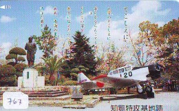 TELECARTE JAPON * MILITAIRY AVION  (767)  Flugzeuge * Airplane * Aeroplano * PHONECARD JAPAN * ARMEE * LEGER VLIEGTUIG - Armée