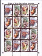 Burundi 2004 OCBn° 1115-1118 Yvertn° 1078-1081 *** MNH Cote 55 €   WWF Sitatunga Feuillet Complète - Unused Stamps