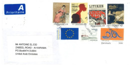 DENMARK -  2021, STAMPS COVER TO DUBAI.. - Cartas & Documentos