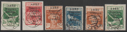 Arbe (Fiume), 1920, Set, Cancelled, Small ARBE Overprint - Arbe & Veglia