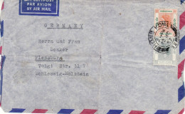 HONG KONG 1957  AIRMAIL LETTER SENT  TO FLENSBURG - Brieven En Documenten