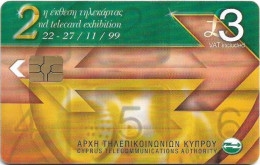 Cyprus - Cyta (Chip) - 2nd Telecard Exhibition '99, Gem5 Red, 11.1999, 20.000ex, Used - Zypern