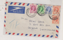 RHODESIA & NYASALAND 1955 Airmail Cover To Switzerland - Rodesia & Nyasaland (1954-1963)