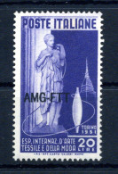 1951 Trieste Zona A S114 *, Esposizione Int. Di Arte Tessile E Della Moda A Torino - Neufs