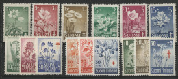 SUOMI FINLAND 5 Séries Complètes Entre N° 349 Et 488 Cote 46,50 € Neufs ** (MNH) FLEURS FLOWERS - Nuevos