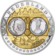 Pays-Bas, Médaille, L'Europe, Reine Béatrix, FDC, Argent - Other & Unclassified