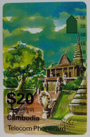 CAMBODIA - Anritsu - OTC - Old Palace - $20 - ( ICM3-1-2 ) - VF Used - Cambodia