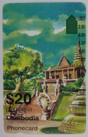 CAMBODIA - Anritsu - OTC - Old Palace - $20 - Used - Cambodia