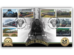 2023 Flying Scotsman FDC - Last QEII Stamp Issue - 2021-... Dezimalausgaben