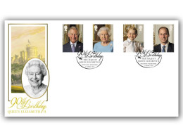 2016 Queen Elizabeth II 90th Birthday FDC - 2011-2020 Decimal Issues