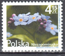 Poland  2010 Flowers And Fruits - Myosotis  - Mi.4489 - MNH (**) - Ungebraucht