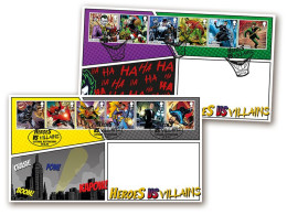 2021 DC Comics FDC Batman And Joker Pair - 2021-... Em. Décimales