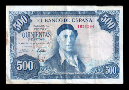España Spain 500 Pesetas Ignacio Zuloaga 1954 Pick 148 Sin Serie Mbc/+ Vf/+ - 500 Pesetas