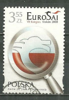 POLAND Oblitéré 4097 ORGANISATION DES INSTITUTIONS SUPERIEURES DE CONTROLE DES FINANCES PUBLIQUES D'EUROPE - Used Stamps