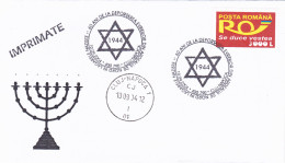DEPORTEES FROM TRANSYLVANIA TO NAZI CAMPS, JEWISH, RELIGION, SPECIAL COVER, 2004, ROMANIA - Joodse Geloof