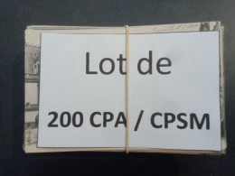 1lo - A425   Lot De 200 CPA / CPSM Format CPA REIMS Dep 51 - 100 - 499 Postcards