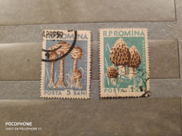 Romania	Mushrooms (F73) - Used Stamps