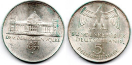 MA 29129 / Allemagne - Deutschland - Germany 5 Mark 1971 G SPL - 5 Mark