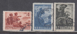 Bulgaria 1949 -In Honor Of The Border Guards, Mi-Nr. 709/11, Used - Gebraucht