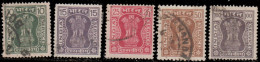 Inde Service 1975 - S 55/62 - Colonne D'Asoka (5 V) - Dienstzegels