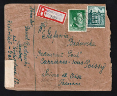 POLOGNE (Ghetto De Sambor) Occupation Allemande. Lettre Recommandée De Sambor Obl 11/02/1943 Pour La France....... - Gouvernement Général