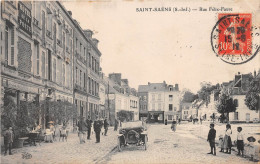 SAINS-SAENS - Rue Félix Faure - Café - Automobile - 1912 - Saint Saens