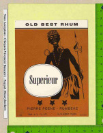 ETIQUETTE : Rhum  OLD BEST RHUM Superieur Pierre Peene Rumbeke - Rum