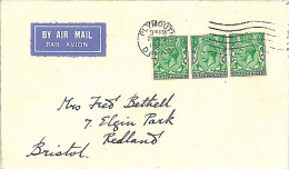 11375 - GB - POSTAL HISTORY - NICE COVER With 3  1/2 P Stamps 1934 - Briefe U. Dokumente