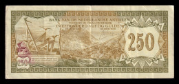 Antillas Holandesas Netherland Antilles 250 Gulden 1967 Pick 13 Bc/Mbc F/Vf - Antillas Neerlandesas (...-1986)