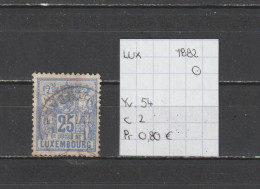 (TJ) Luxembourg 1882 - YT 54 (gest./obl./used) - 1882 Allégorie