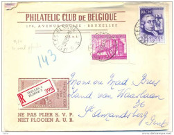 _Nx036: N° 766 + 974 Op Aangetekende Brief > Gent : 0.10Fovergefrankeerd - 1948 Exportación