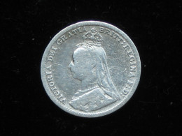 Grande Bretagne 3 Pence 1891  Victoria  - Great Britain  ***** EN ACHAT IMMEDIAT ***** - F. 3 Pence