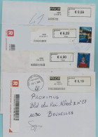 8 BLASTERS Waarvan 4 PP:postpunten (2005-2013), 6200 CHATELET / CHATELET MAIL / BOUFFIOULX Op Aangetekende Zending (7/8) - 2000-...