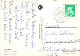 G8251 - Karl Marx Stadt Nachräglich Entwertet Lanzarote - Maschinenstempel (EMA)