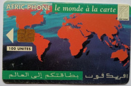 Morocco Afric Phone 100 Units Chip Card - Le Monde A La Carte - Maroc