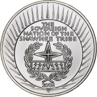 États-Unis, Dollar, The Sovereign Nation Of The Shawnee Tribe, 2006, Flan Mat - Commemoratifs
