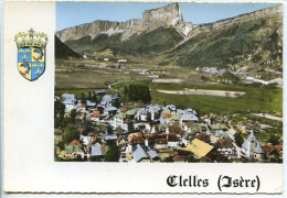 CPSM Dentelée 10.5 X 15  Isère  CLELLES Vue Panoramique Et Le Mont Aiguille - Clelles