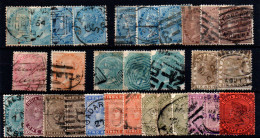 India Inglesa Nº 18/9, 21/2, 27, 30, 33, 35/9, 41/2. Año 1865/88 - 1858-79 Kolonie Van De Kroon