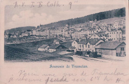 Souvenir De Tramelan BE, Chemin De Fer Et Train à Vapeur En Gare (1.2.1899) - Tramelan