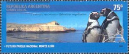 ARGENTINA - AÑO 2003 - Parques Nacionales, Parque Nacional Monte León, Pinguino Patagónico - Usada - Usati