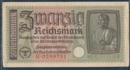 Dt. Besetzung Im 2. Weltkrieg Rosenbg: 554a Gebraucht (III) 1940 20 Reichsmark (10288368 - 20 Reichsmark