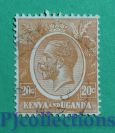 S792 - KENYA AND UGANDA 1922 KING GEORGE V USATO - USED - Kenya & Ouganda