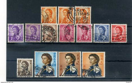 A17966)Hong Kong 196 - 197 + 199 - 201 + 203 + 206 - 208 Gest. - Used Stamps
